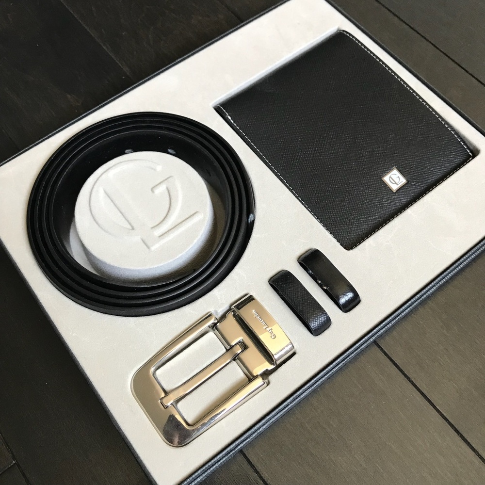 Guy Laroche Wallet and Belt Set